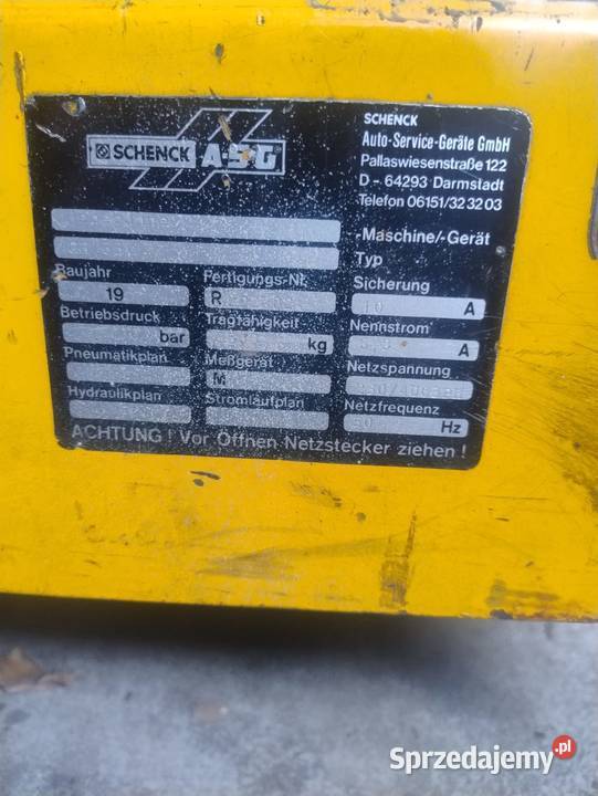 podnosnik diagnostyczny Wola Mysłowska