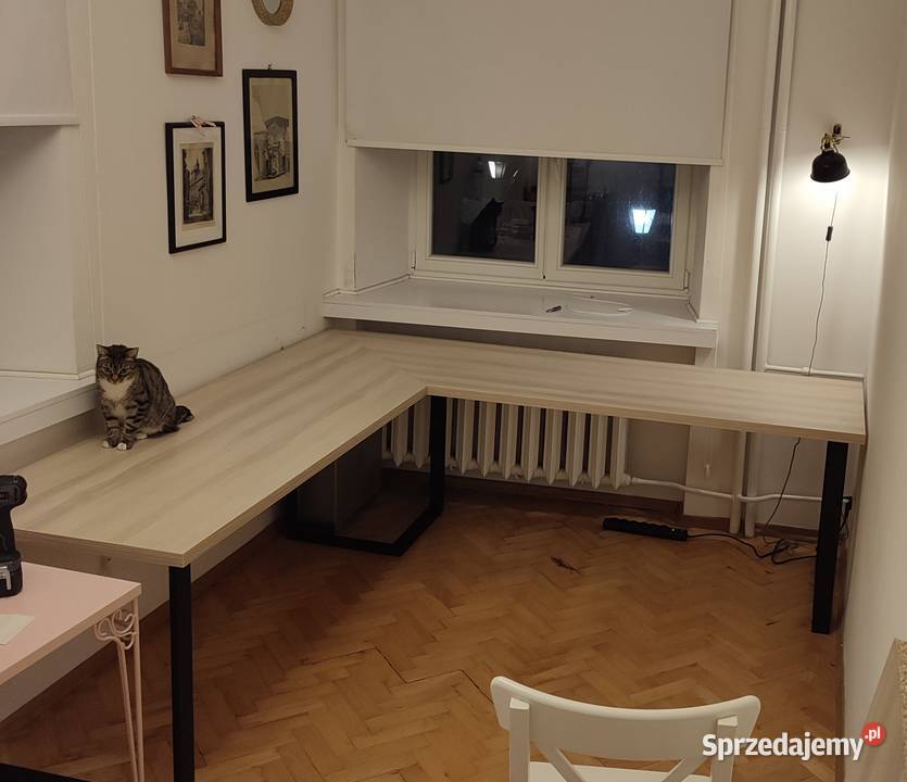 Biurko narożne loft 225cm