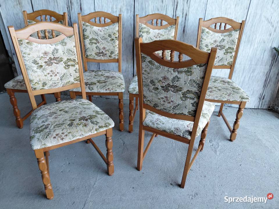 komplet krzeseł 6 sztuk 207 Krzesła kujawsko-pomorskie Byczyna