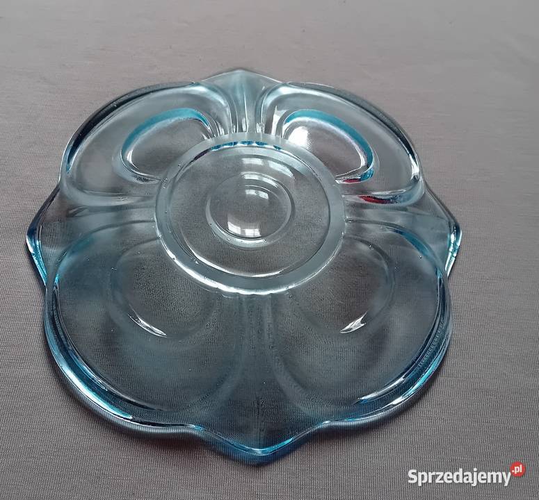 Zestaw 3 talerzyków Sachsenglas Walther model Porcelana i szkło Koźminek