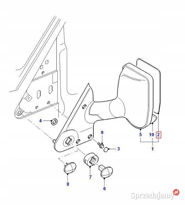 WKŁAD LUSTERKA LEWY FORD TRANSIT 0006 06 4059969