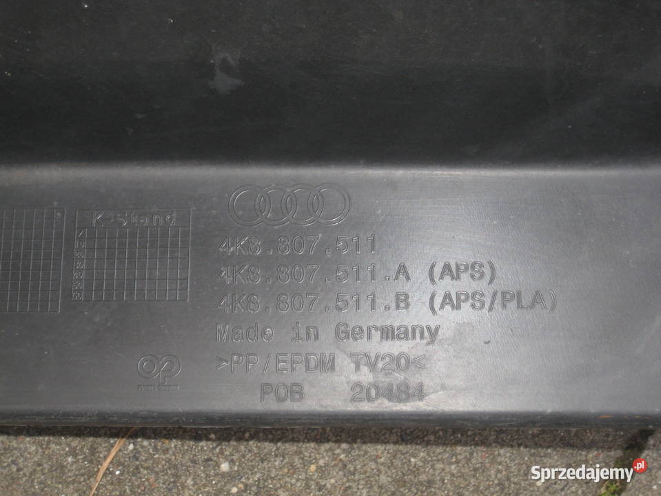 AUDI A7 4K8 1722 ZDERZAK TYŁ 4K8807511 bez pdc Rakoniewice