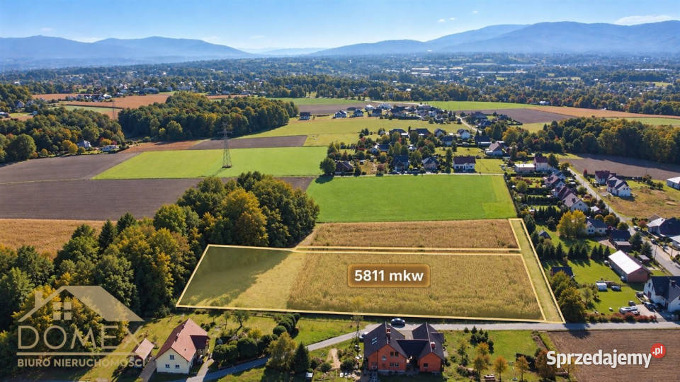 Działka 5811m2 Mazańcowice 135m śląskie