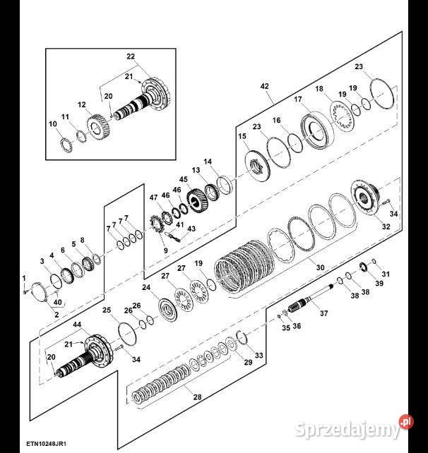 R205559 John Deere 8345R Tłoczek Jastrzębniki
