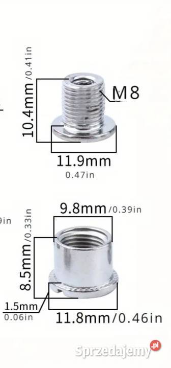 Śruby kominowe śruby kominy do tarcz blatów dolnośląskie Wrocław