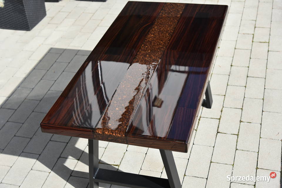 Stolik kawowy palisander coffee table epoxy Stoliki kawowe i ławy wielkopolskie Swarzędz