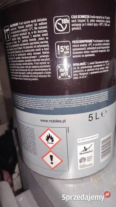 Sprzedam Nobiles CHLOROKAUCZUK 5L RAL 7037 sprzedam