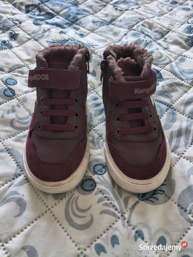 Buty zimowe dziecięce ocieplane KangaROOS Rzepy zachodniopomorskie Szczecin sprzedam
