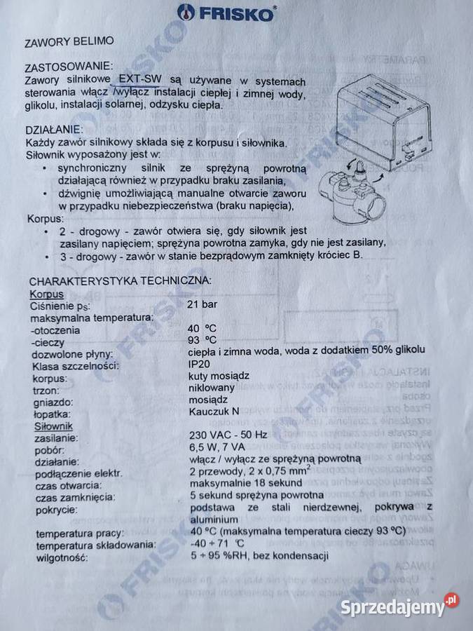 Zawór trójdrożny BELIMO siłownikiem Ożarów Mazowiecki