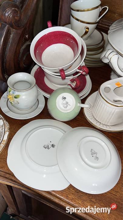 Filiżanka miętowa z talerzykiem Diamond England Gdańsk