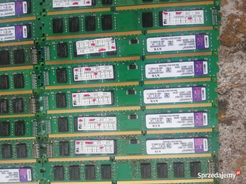556 GB RAM Kingston DDR3 1333 Pojemność 4GB sprzedam