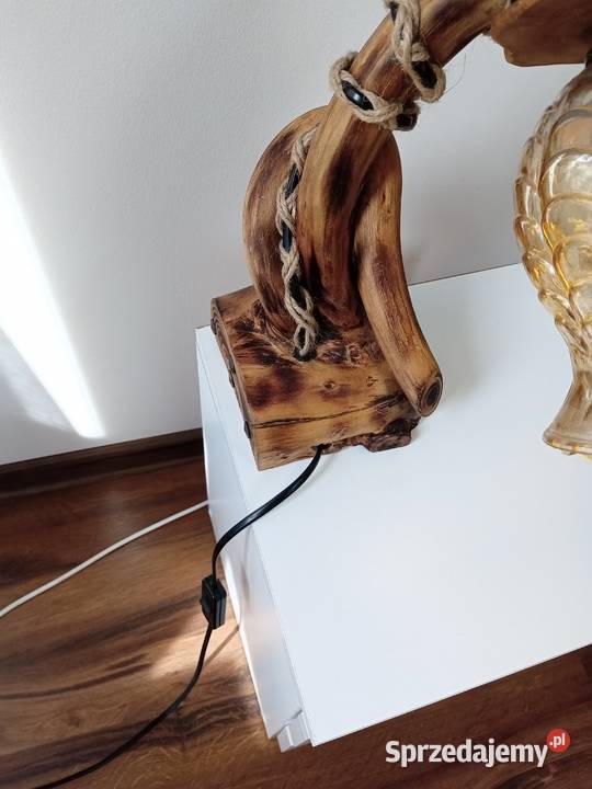 Lampka nocna drewniana Lampy stołowe i nocne świętokrzyskie