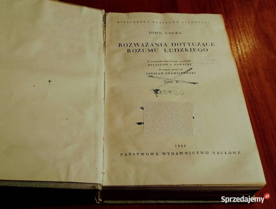 Rozważania dotyczące rozumu ludzkiego Tom 2 John filozofia, historia filozofii Książki naukowe i popularnonaukowe Gdańsk