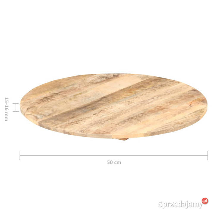 Blat stołu lite drewno mango okrągły 1516 mm 50 Warszawa