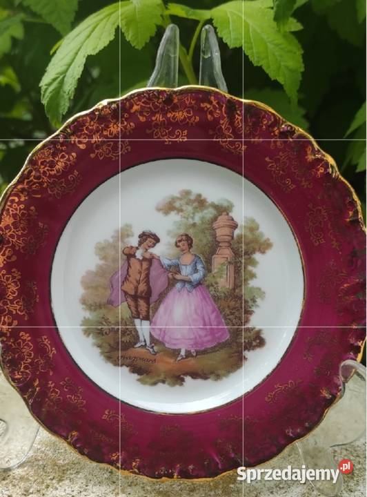 Limoges Francja Fragonard Love talerz Pabianice
