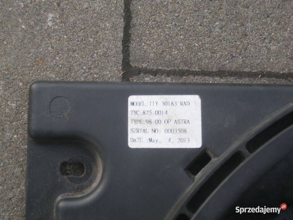 opel astra ii 2 g 16 benzyna wentylator sprzedam