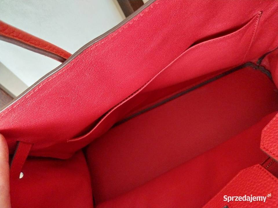 Piękna czerwona torebka damska skórzana leather podkarpackie Jarosław