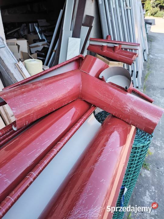 rynna z blachy powlekanej kolor brązowy RAL 8017 Oleśnica sprzedam