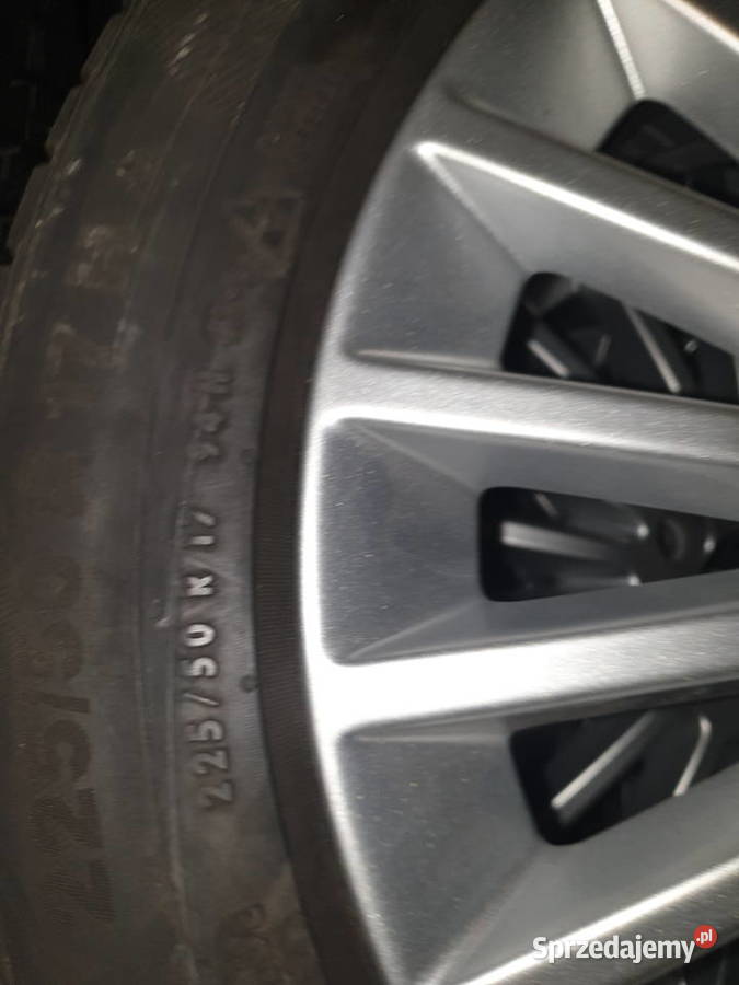 Felgi alu 17 z oponami 22550R17 Continental zima warmińsko-mazurskie Dobre Miasto