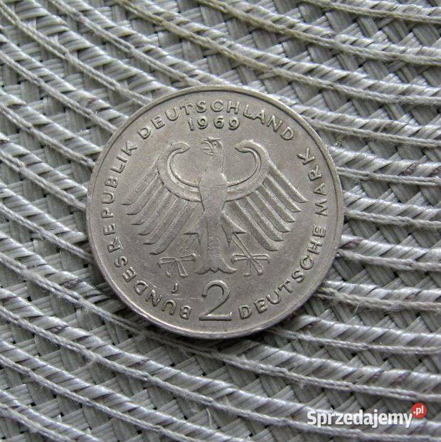 Niemcy 2 Marki 1969r J Konrad Adenauer Kalisz