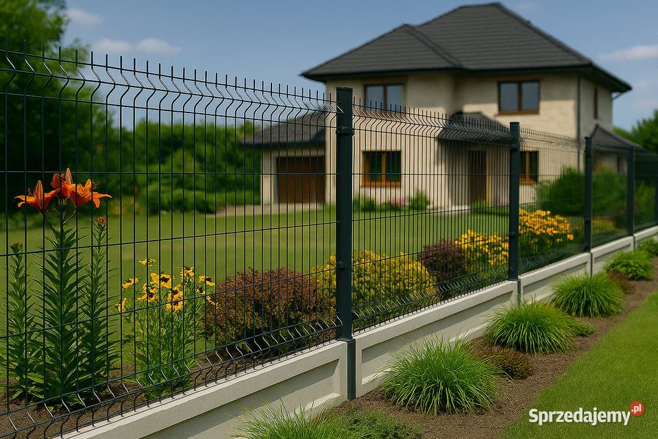 Ogrodzenie panelowe 153 podmurówka 25 Popularny Warszawa