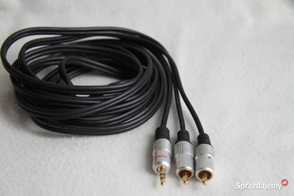 Kabel Przewód 2xRCA czincze /1xJack 3,0m, foto-video-kompute