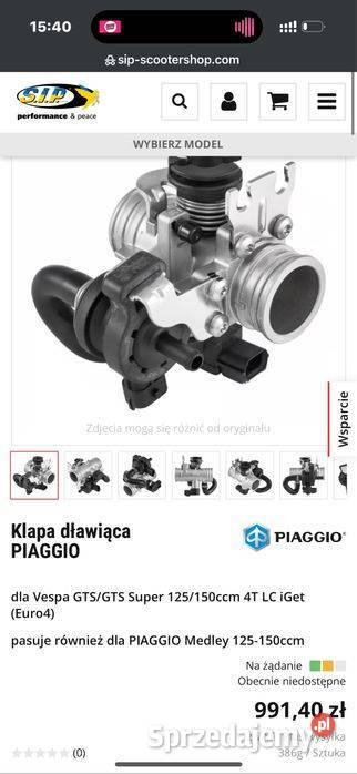 Piaggio Vespa GTSGTS Wtrysk Super 125150 4T LC Poznań