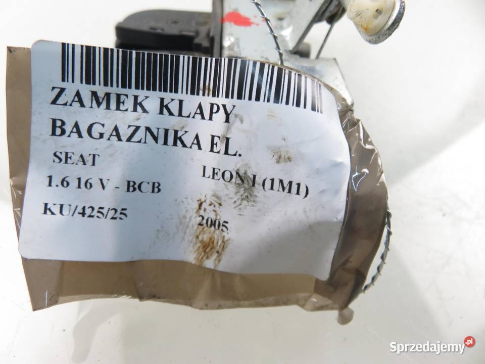 ZAMEK KLAPY SEAT LEON I IBIZA III 6L6827505A osobowe