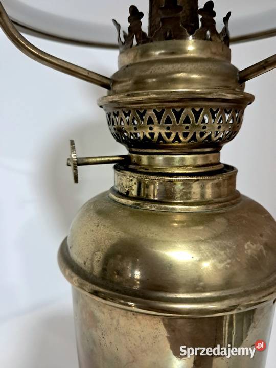 Lampa naftowa mosiężna Nowy Dwór Gdański
