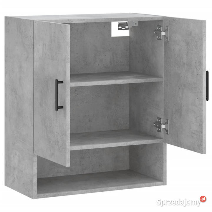 Szafka wisząca szarość betonu 60x31x70 WM829920 Pozostałe mazowieckie Warszawa