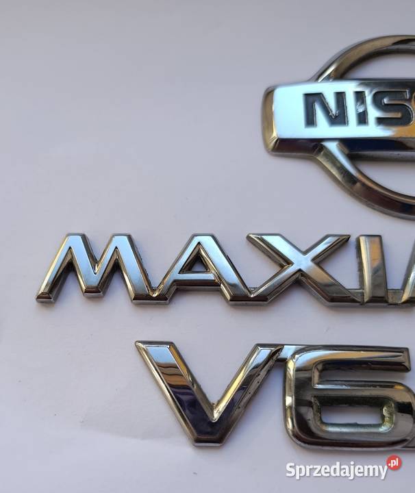 Napis emblemat Nissan Maxima QX 9599r osobowe kujawsko-pomorskie Lipno