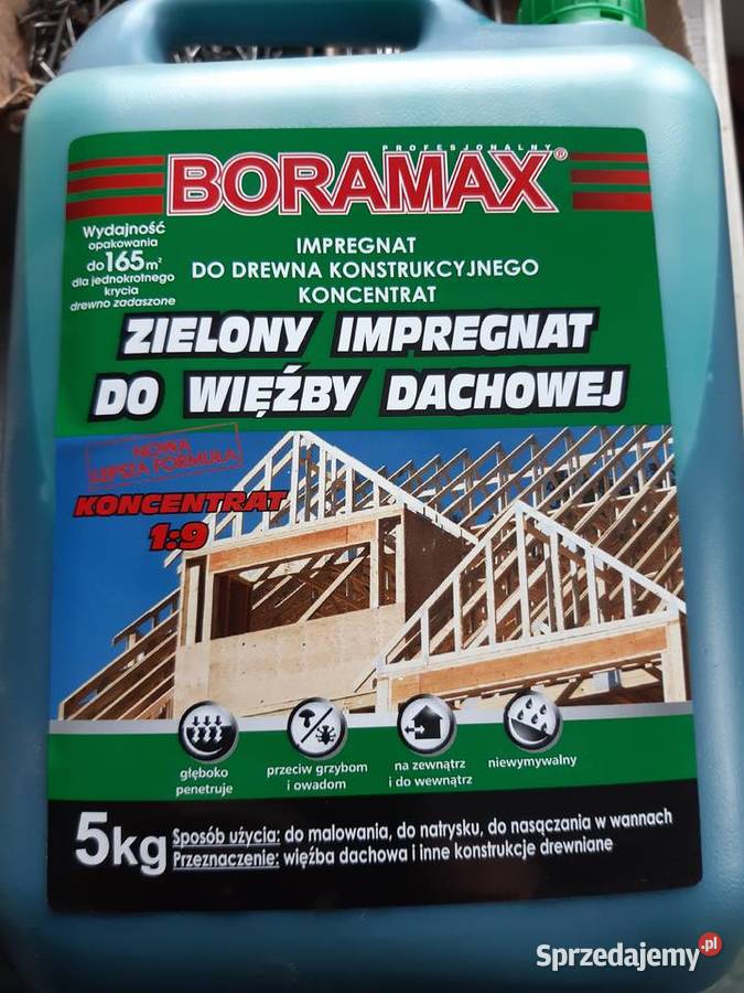 Impregnat do więźby dachowej 5 zielony lubelskie Łęczna