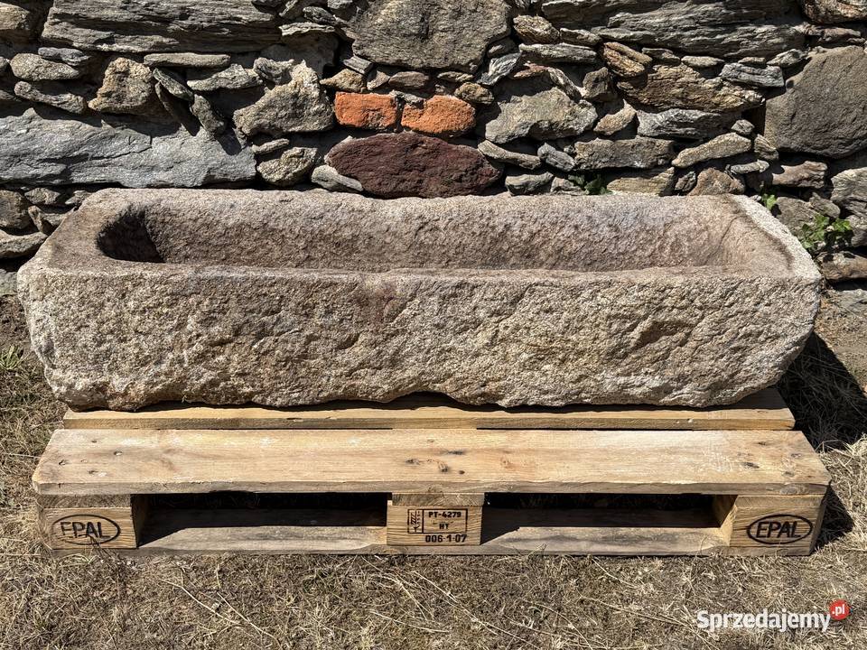 STARE KORYTO KAMIENNE GRANIT 126 DONICA KWIETNIK Bielawa