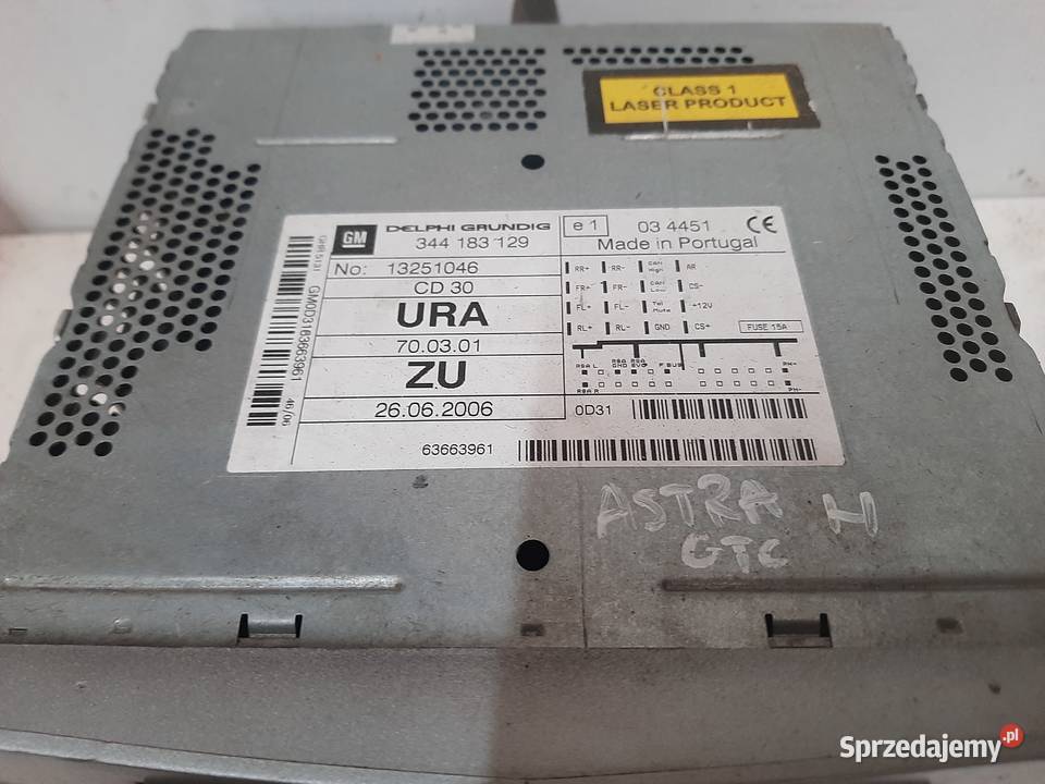 Opel Astra H Zafira B oryginalne radio CD Odtwarzacze CD i MD Ksawerów