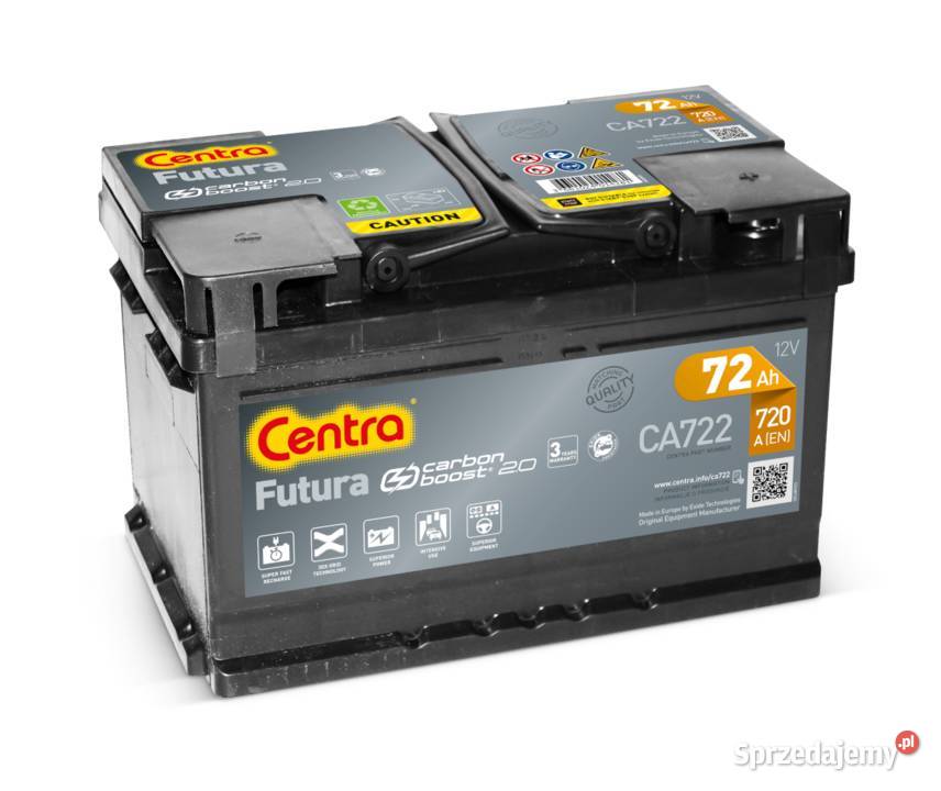 Akumulator Centra Futura CA722 72Ah 720A P Olsztyn sprzedam