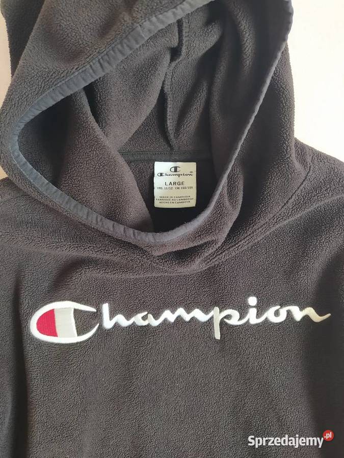 Śliczna bluza Champion dziewczęca 1112 lat czarny Odzież