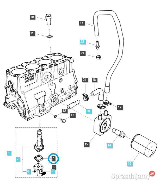 Uszczelka filtra pompy EGQ140 LS Tractor Tajęcina sprzedam