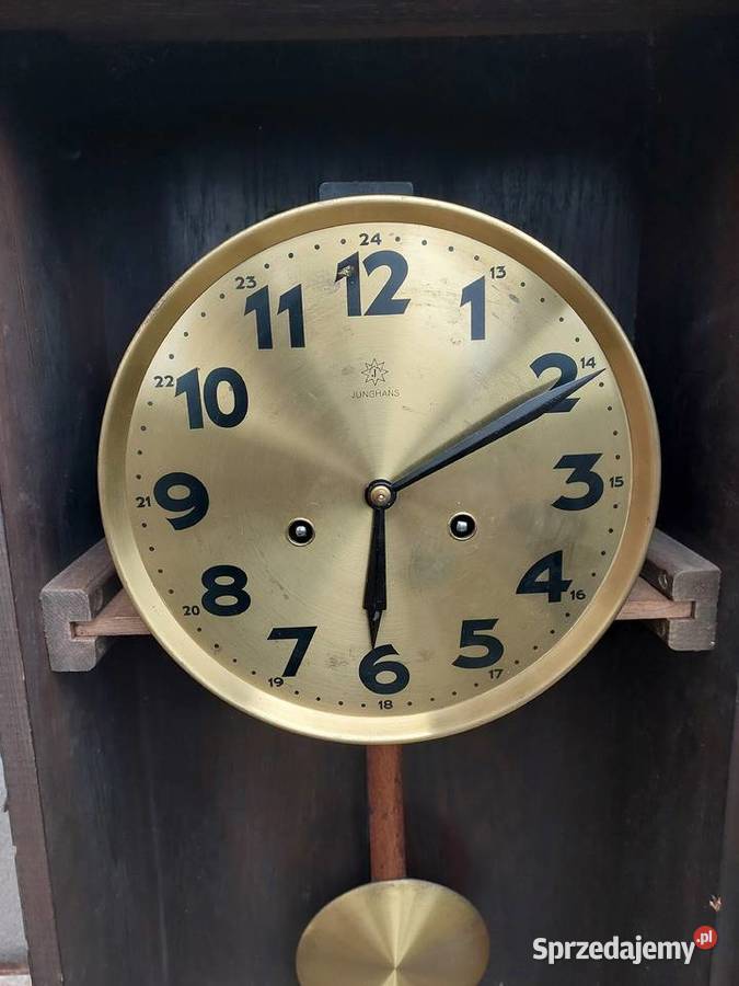Stary zegar ścienny gabinetowy Junghans 1934r pomorskie Tczew