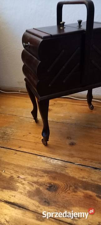 Drewniany rozkładany niciakprzybornik krawiecki Skierniewice sprzedam