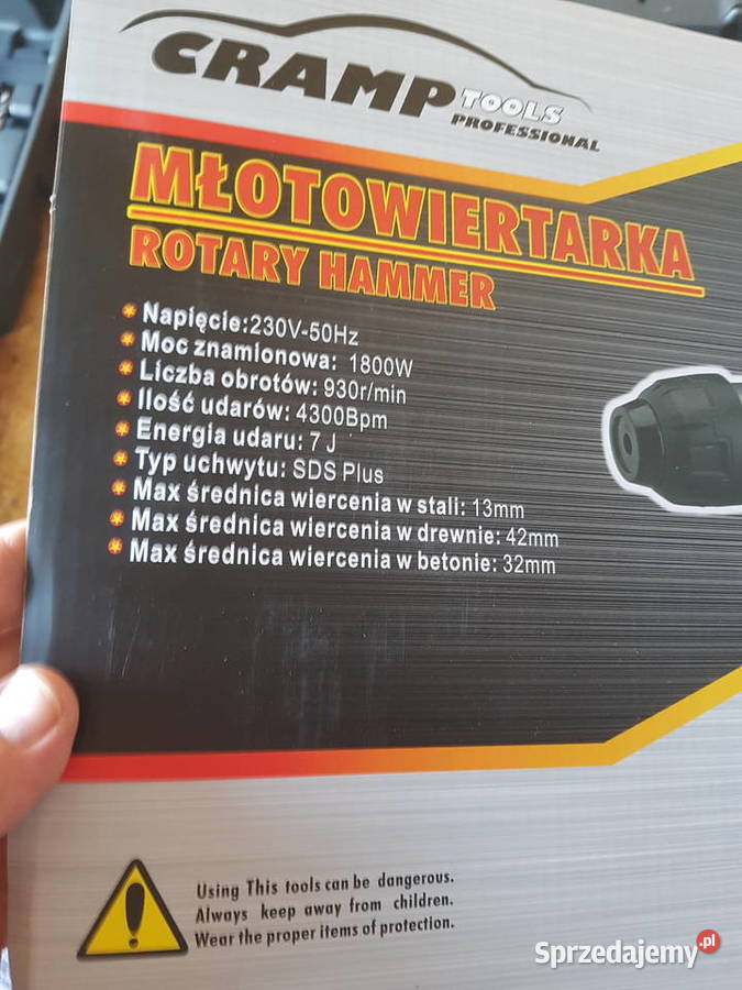 Młotowiertarka CRAMP SDS plus 1800 W 7 J Z1cDS Głogowa