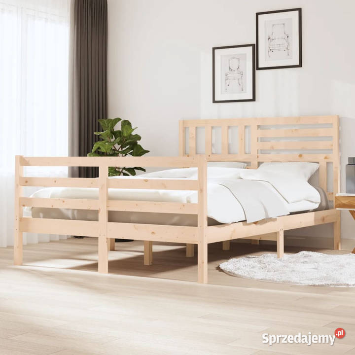 Rama łóżka bez materaca lite drewno 120x200 Warszawa