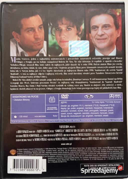 Chłopcy z Ferajny DVD Robert De Niro Martin Łódź