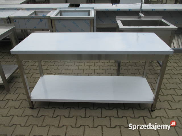 STÓŁ GASTRONOMICZNY CENTRALNY Z PÓŁKĄ 1606085 wielkopolskie