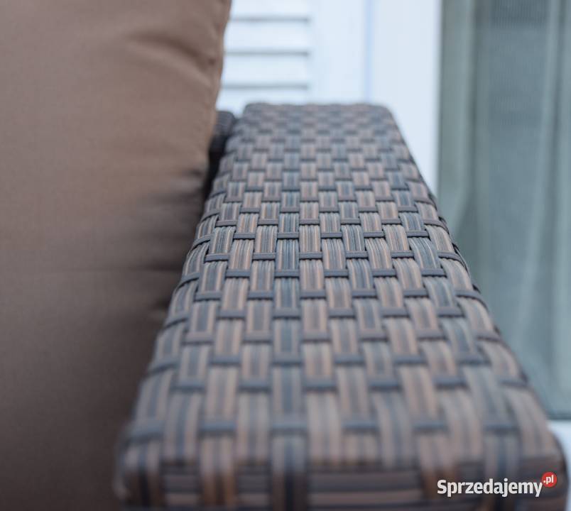 BORNEO brąz technoratan sofa fotel pufa Bosutów