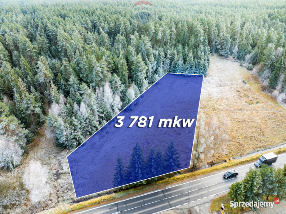 Działka głównej drodze w Harklowej