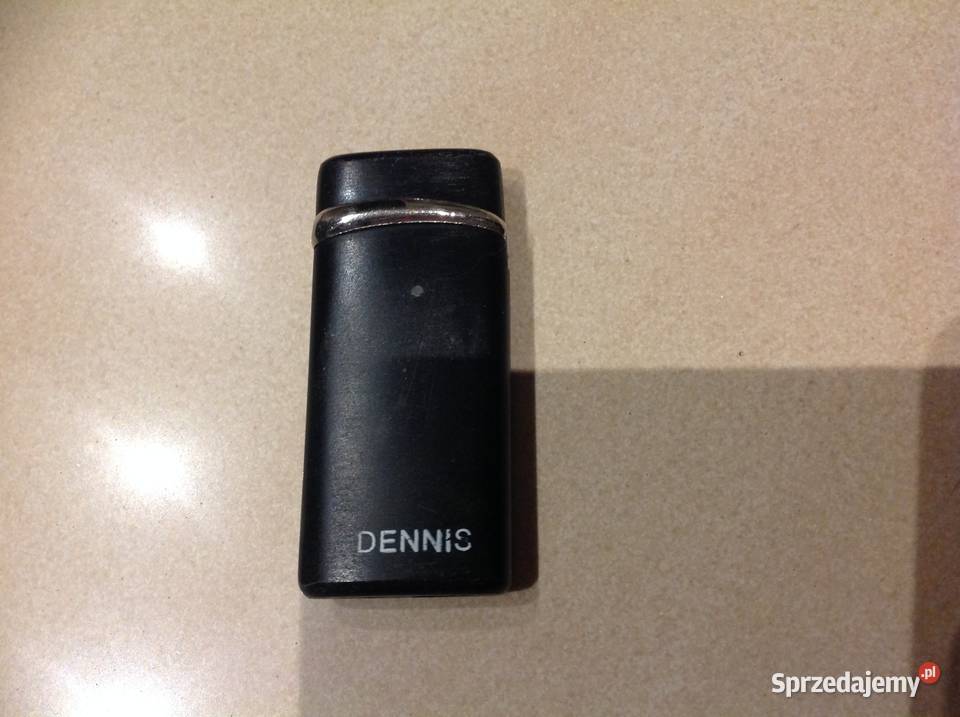 Zapalniczka Żarowa DENNIS Czarna Srebrny Liść Pozostałe Nowa Sól