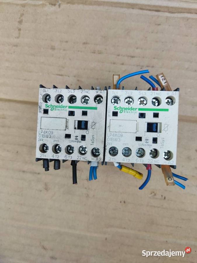 Zestaw styczników Schneider TeSys 24V DC wielkopolskie Kotlin