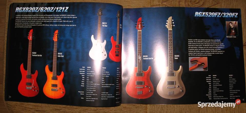 Yamaha Electric Guitars Basses Catalog 2007 pomorskie Kępice
