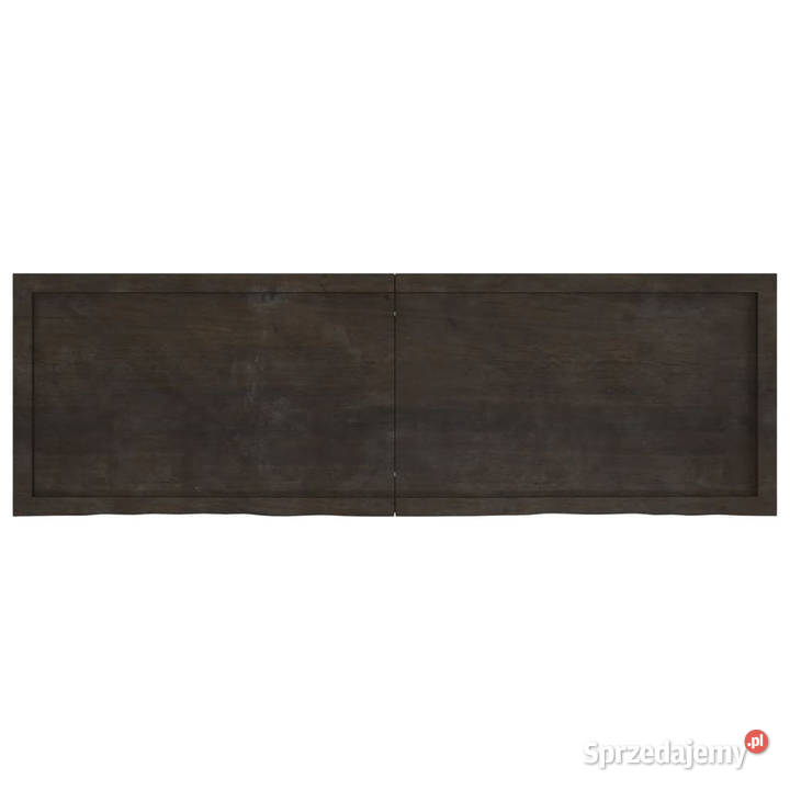 Półka ciemnobrązowa 160x50x24 wykończone drewno Warszawa