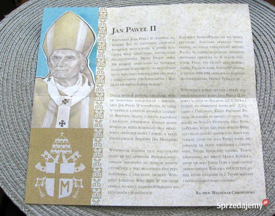 Folder do banknotu 50 Jan Paweł II
